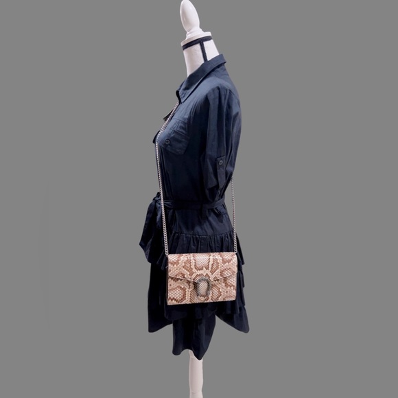 ❌SOLD❌NWT Authentic GUCCI Dionysus Mini Snakeskin Leather Chain Wallet Bag - Picture 16 of 16